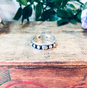 Vintage Silver Ring, Ball Ring, Band Ring, Vintage Jewelry, Simple Jewelry, Unique Ring, Thumb Ring, Large Ring, Boho Style, Bohemian Ring