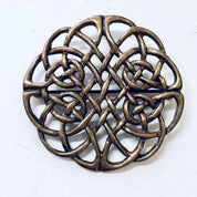 Vintage Brooch, Gold Toned Brooch, Celtic Style Pin, Vintage Pin, Vintage Jewelry, Round Brooch, Brass Toned Brooch, Celtic Knot, Unique Pin