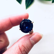Vintage Gold Ring, Alexandrite Jewelry, Alexandrite Ring, Unique Gemstone, Blue Alexandrite, Purple Alexandrite, Gold Jewelry, 14K Gold, 14K