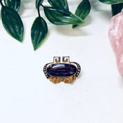 Vintage Gold Brooch, 10 Karat Gold Pin, 10K Yellow Gold, Amethyst Brooch, Vintage Pin, Vintage Jewelry, Unique Jewelry, Pearl Brooch, Purple