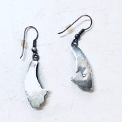 Vintage Earrings, Silver Earrings, Mother Of Pearl, Dangle Earrings, Southwestern Style, Bohemian Jewelry, Vintage Jewelry, Pierced Ears,