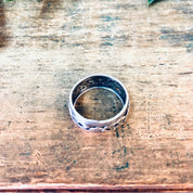 Vintage ESPO Ring, Espo Jewelry, Heart Ring, Wedding Band, Vintage Silver Ring, Vintage Jewelry, Cut Out Ring, Heart Jewelry, Band Ring