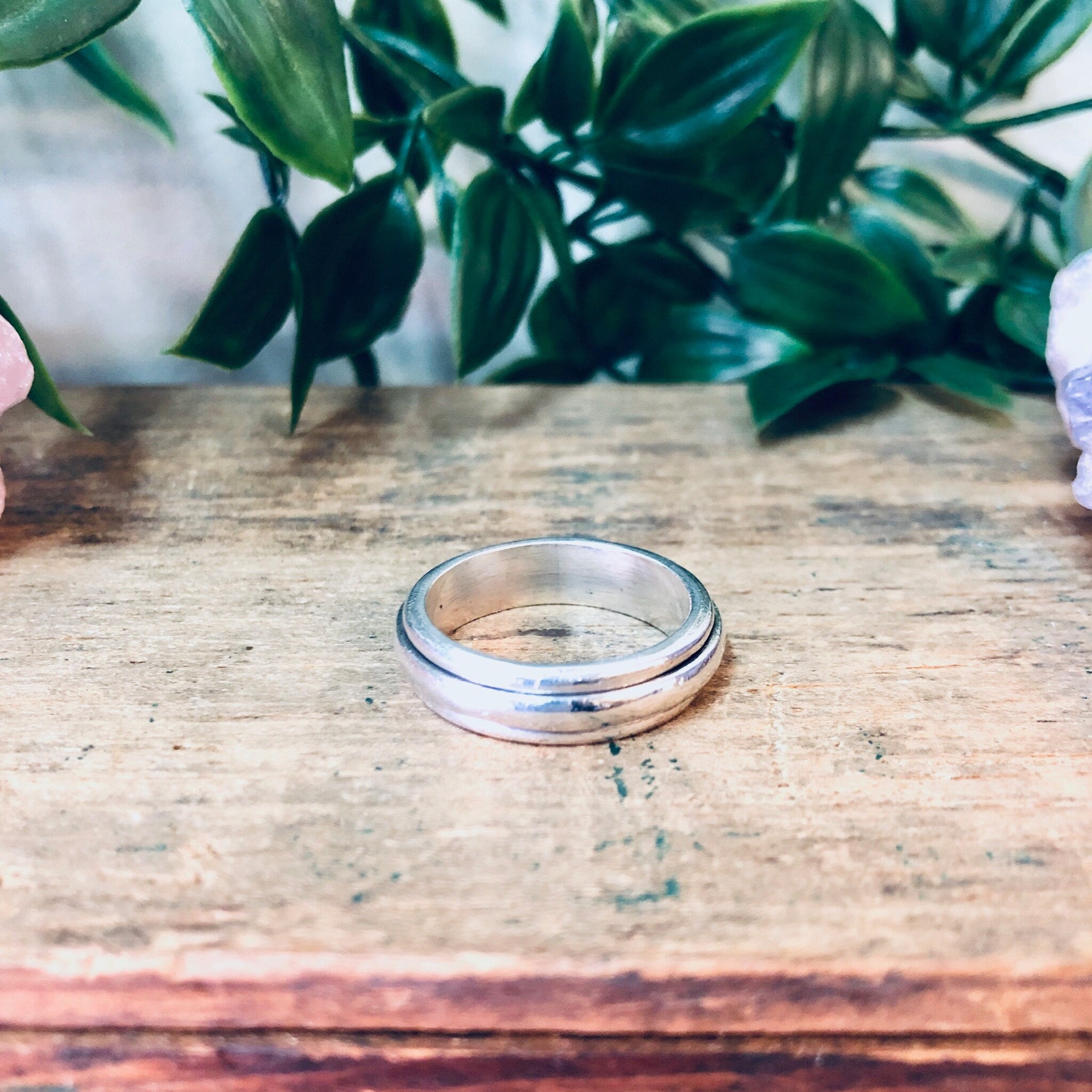 Vintage Silver Ring, Spinner Ring, Meditation Ring, Thumb Ring, Vintage Jewelry, Spinner Jewelry, Ring for Anxiety, 925 Ring, Large Ring