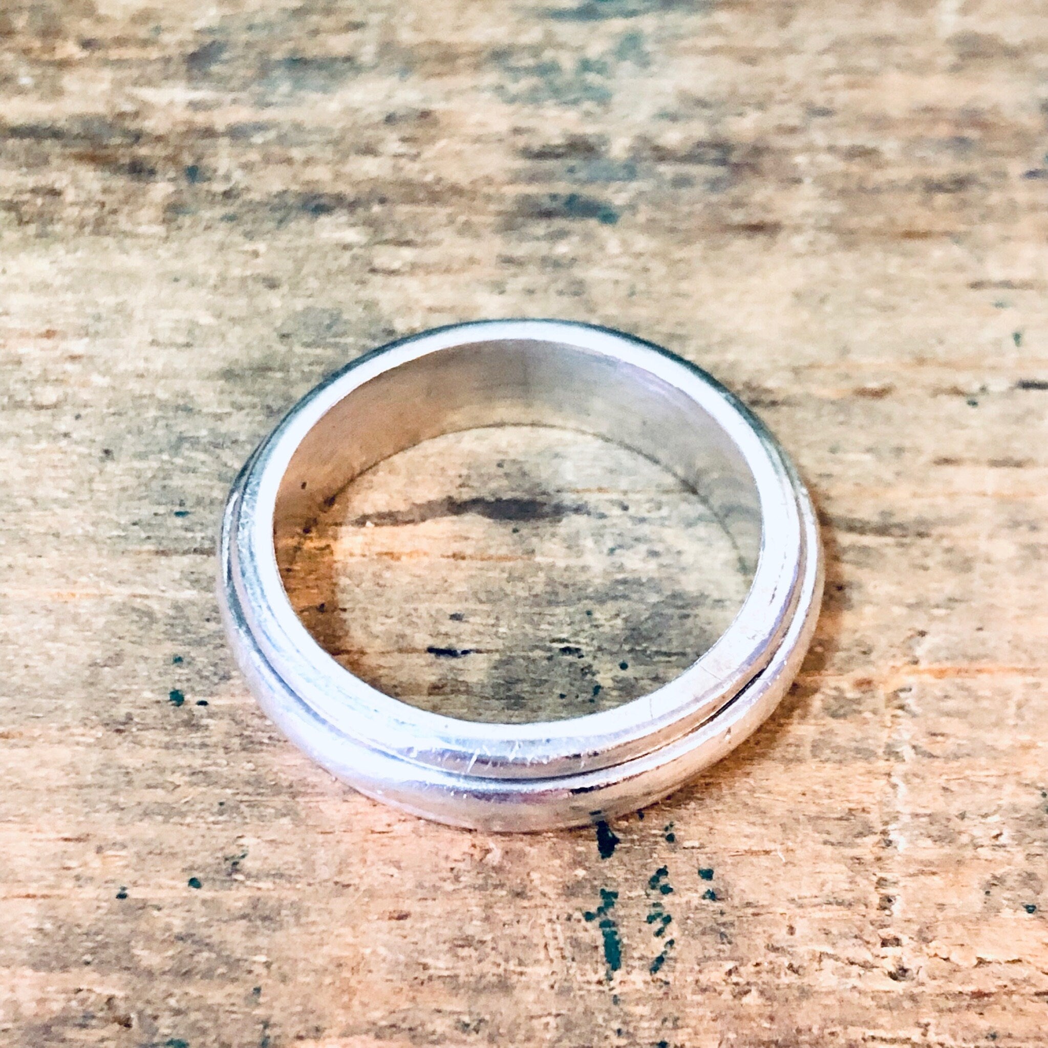 Vintage Silver Ring, Spinner Ring, Meditation Ring, Thumb Ring, Vintage Jewelry, Spinner Jewelry, Ring for Anxiety, 925 Ring, Large Ring