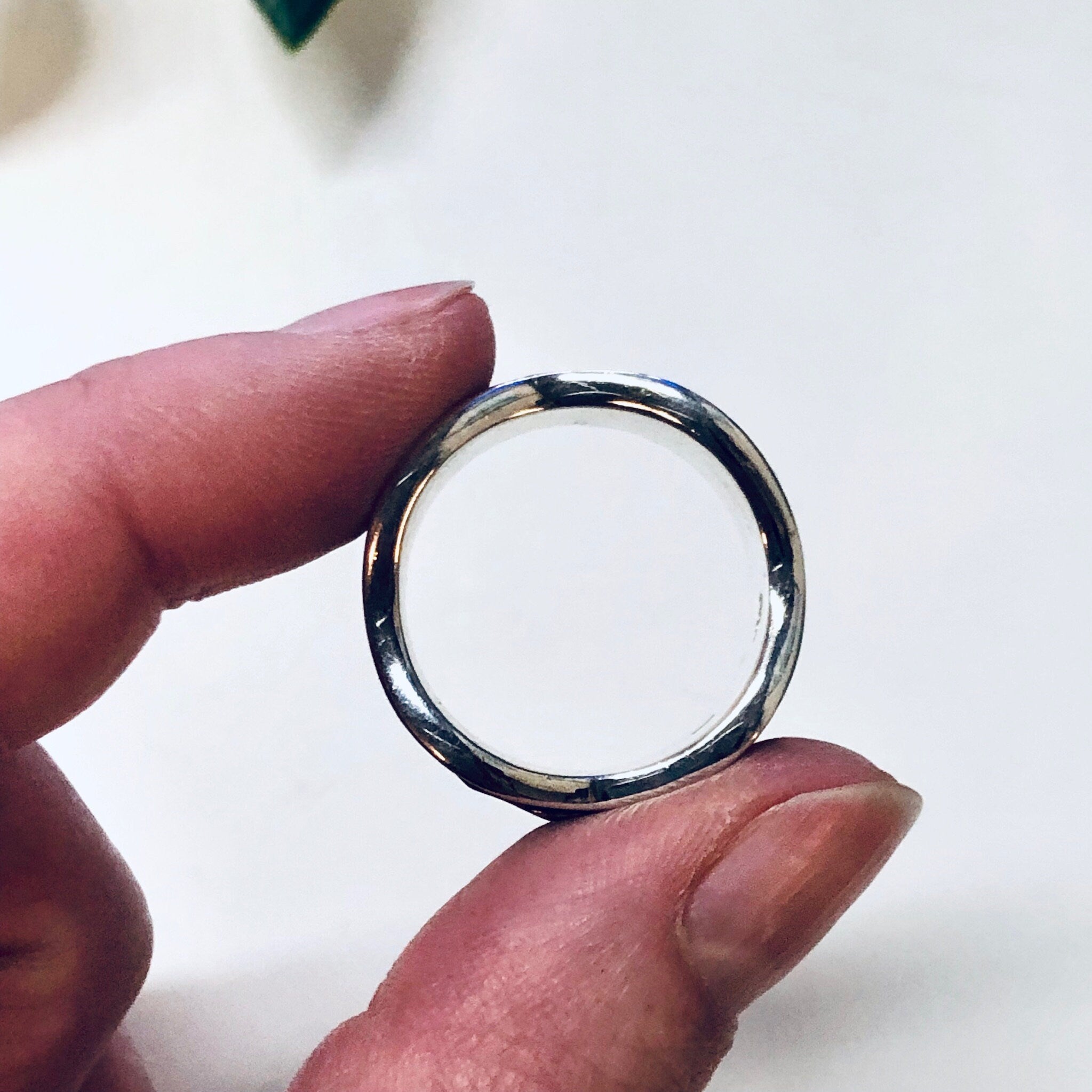 Vintage Silver Ring, Spinner Ring, Brass, Copper, Unique Jewelry, Meditation Ring, Ring for Anxiety, Statement Jewelry, Vintage Jewelry, 925