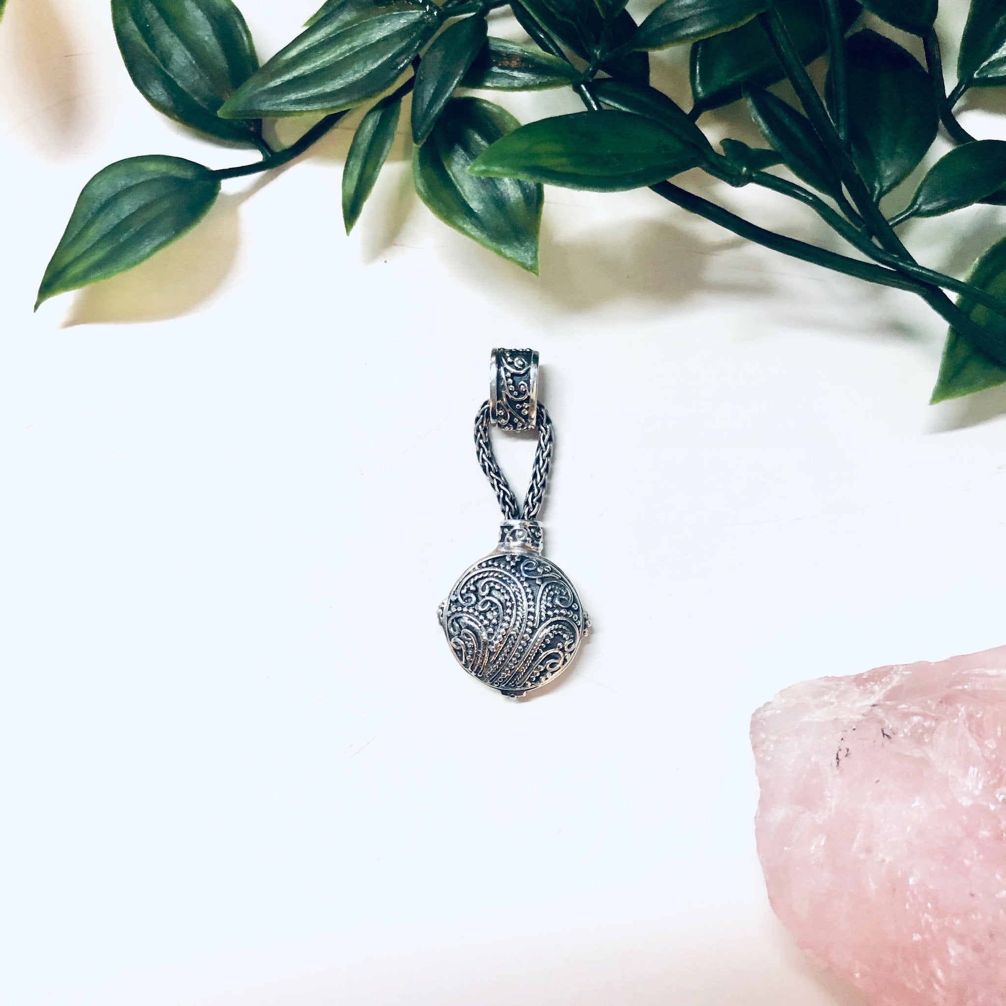 Vintage Silver Pendant, Sarda Pendant, Vintage Pendant, Sarda Jewelry, 925 Pendant, Small Pendant, Unique Jewelry, Vintage Necklace, Rope
