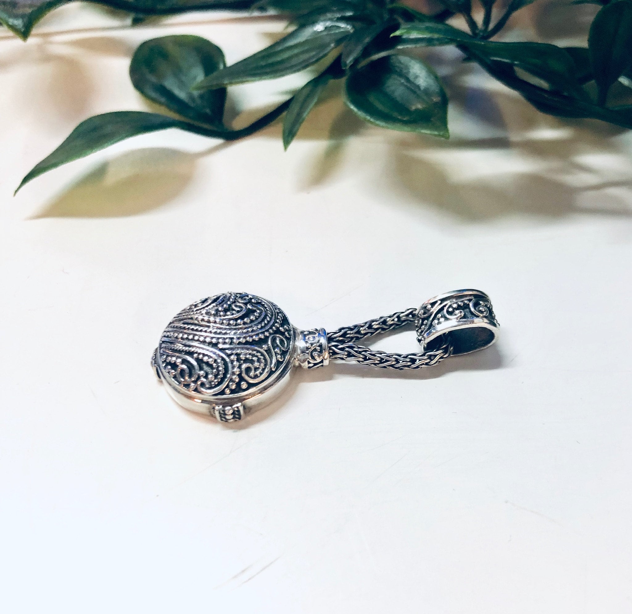 Vintage Silver Pendant, Sarda Pendant, Vintage Pendant, Sarda Jewelry, 925 Pendant, Small Pendant, Unique Jewelry, Vintage Necklace, Rope
