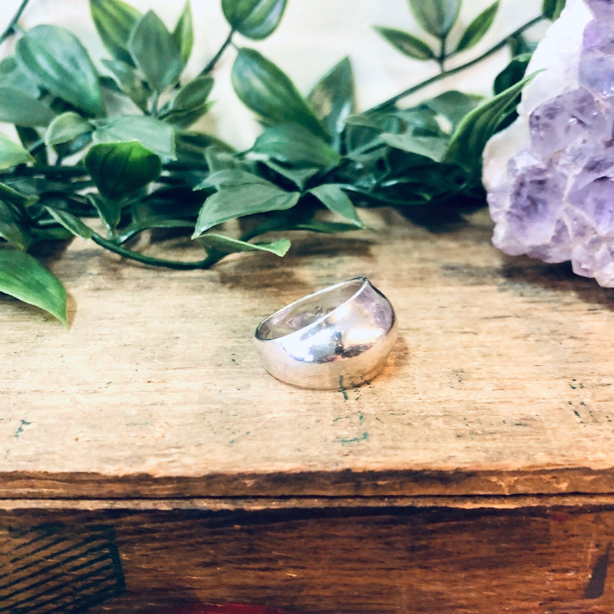 Vintage Silver Ring, Thick Band Ring, Simple Jewelry, Minimal Jewelry, Sleek Accessories, Unique Jewelry, Vintage Jewelry, Simple Design