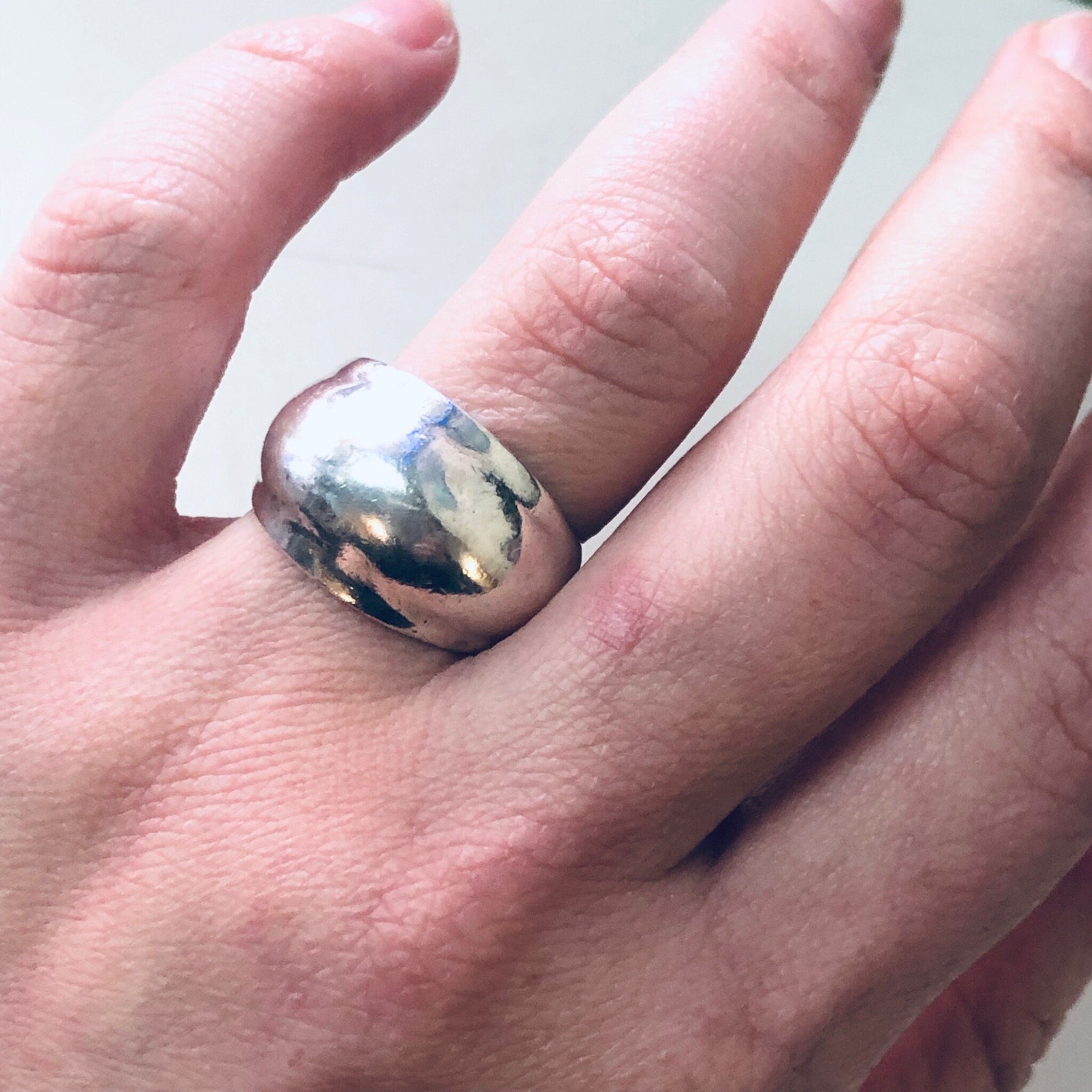 Vintage Silver Ring, Thick Band Ring, Simple Jewelry, Minimal Jewelry, Sleek Accessories, Unique Jewelry, Vintage Jewelry, Simple Design