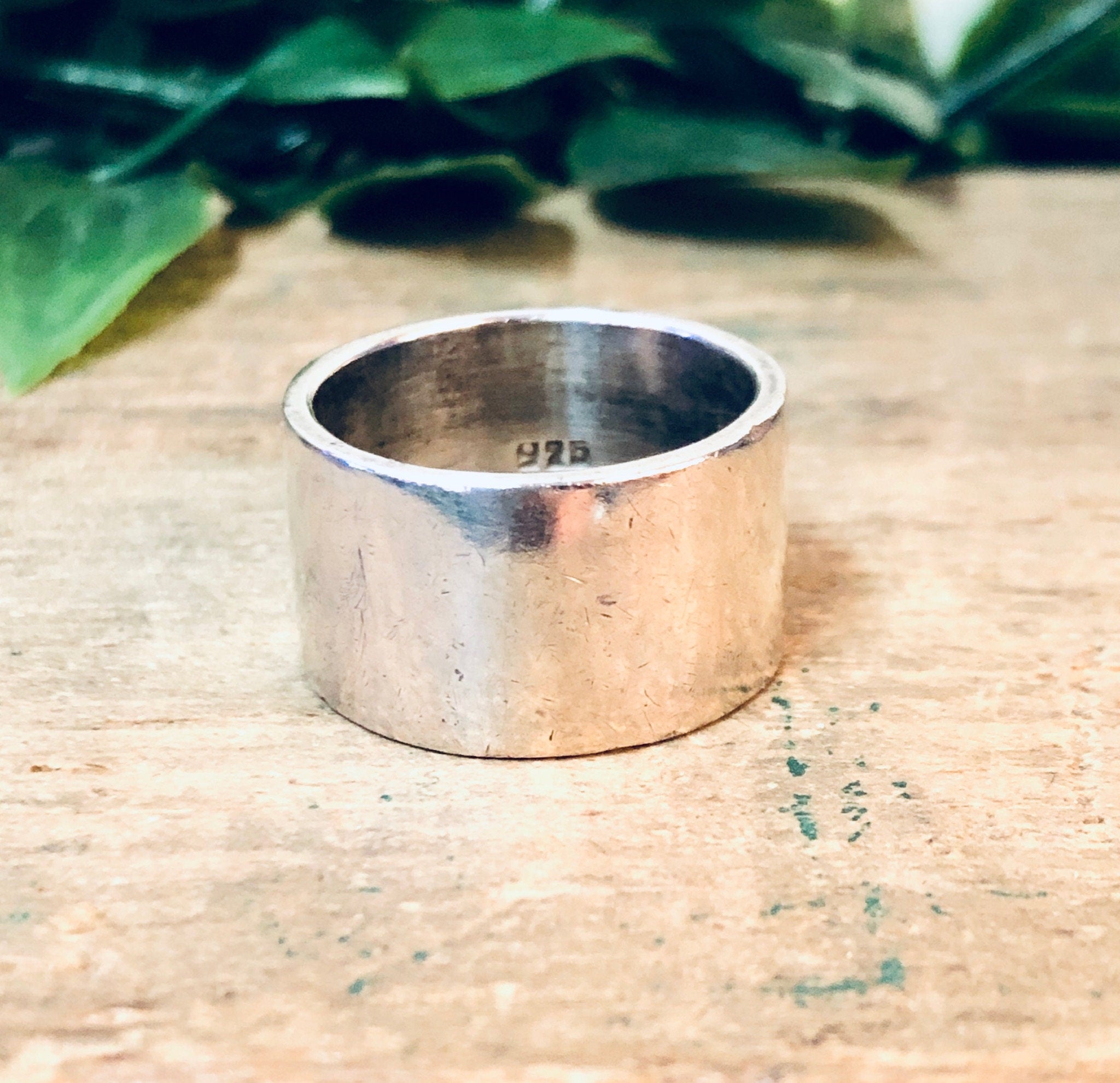 Vintage Silver Ring, Band Ring, Thick Band, Sterling Silver, Vintage Jewelry, Simple Ring, Statement Jewelry, Wedding Band, Wedding Jewelry