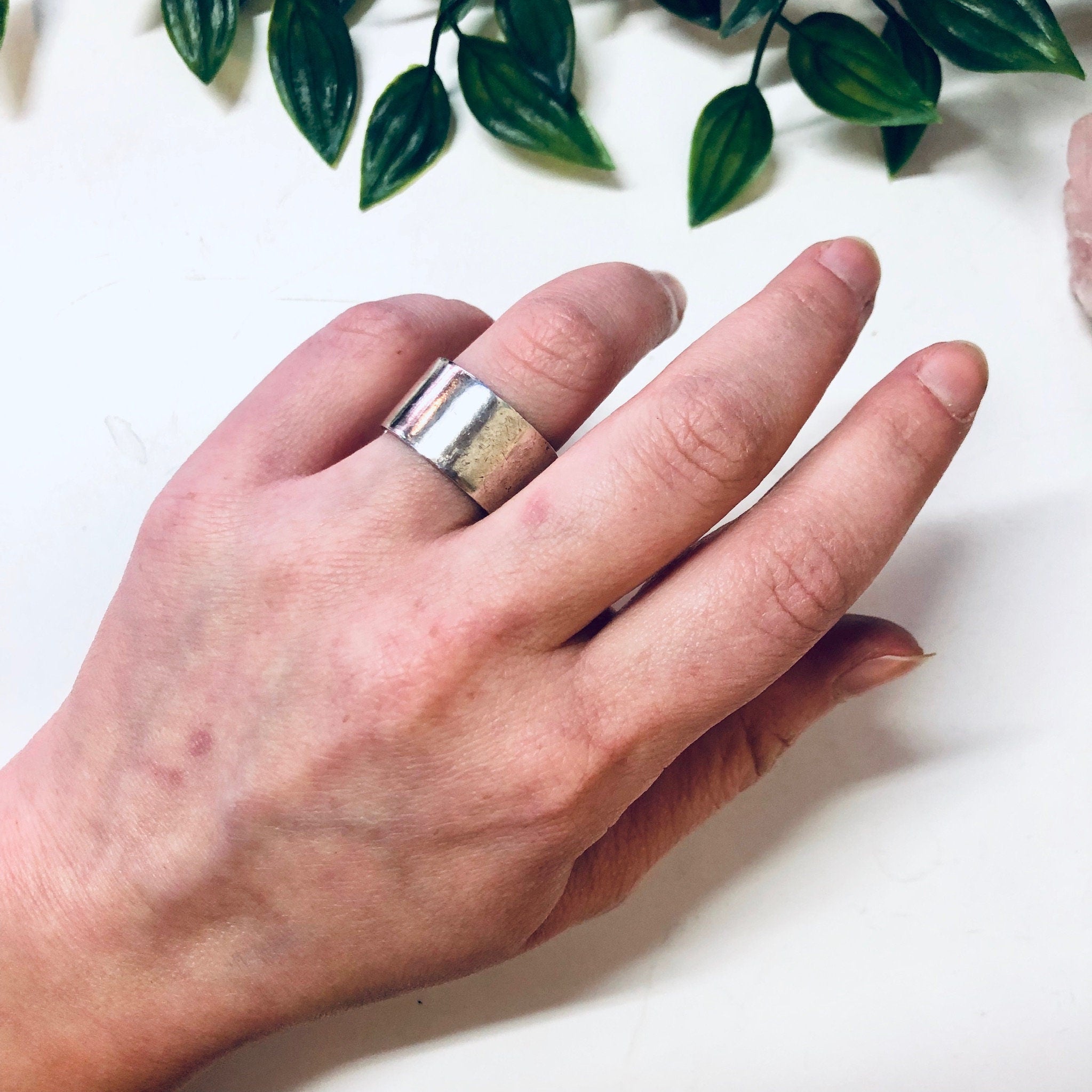 Vintage Silver Ring, Band Ring, Thick Band, Sterling Silver, Vintage Jewelry, Simple Ring, Statement Jewelry, Wedding Band, Wedding Jewelry