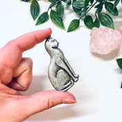 Vintage Brooch, Cat Pin, Cat Jewelry, Kitty Cat, Silver Toned Brooch, Vintage Pin, Vintage Jewelry, Animal Jewelry, Long Pin, Sitting Cat