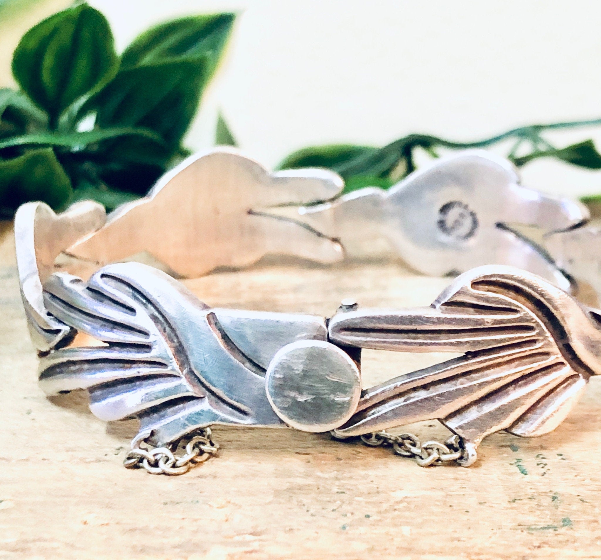 J. Flores Taxco, Vintage Taxco, Taxco Bracelet, J Flores Jewelry, Silver Bracelet, Vintage Jewelry, Link Bracelet, Modernist Bracelet, 925