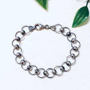 Vintage Bracelet, Silver Bracelet, Ball Bracelet, Link Bracelet, Chain Jewelry, Made in Italy, Italian Jewelry, 925 Bracelet, Simple Jewelry