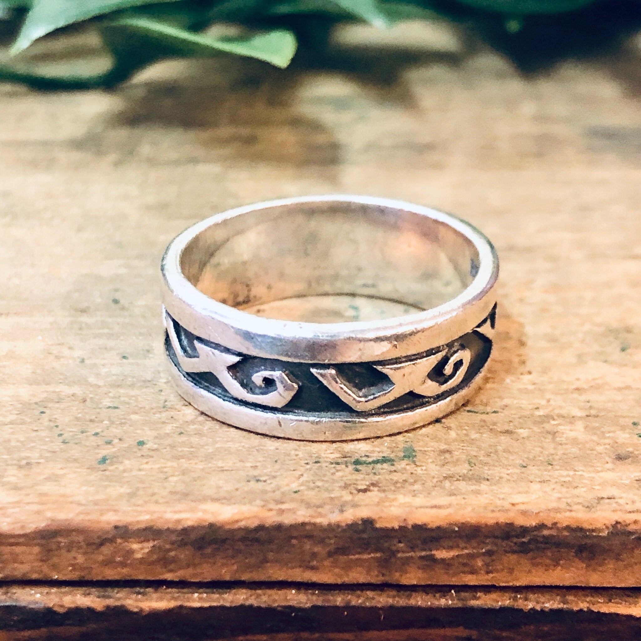 Vintage Silver Ring, Band Ring, Tribal Jewelry, Vintage Jewelry, Tribal Design, Skinny Band Ring, Unique Jewelry, Simple Jewelry, 925 Band