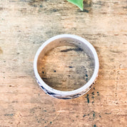 Vintage Silver Ring, Silver Band Ring, Aquatic Ring, Dolphin Ring, Sun Jewelry, Ocean Jewelry, Vintage Jewelry, Thumb Ring, Skinny Band Ring
