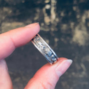 Vintage Silver Ring, Silver Band Ring, Aquatic Ring, Dolphin Ring, Sun Jewelry, Ocean Jewelry, Vintage Jewelry, Thumb Ring, Skinny Band Ring