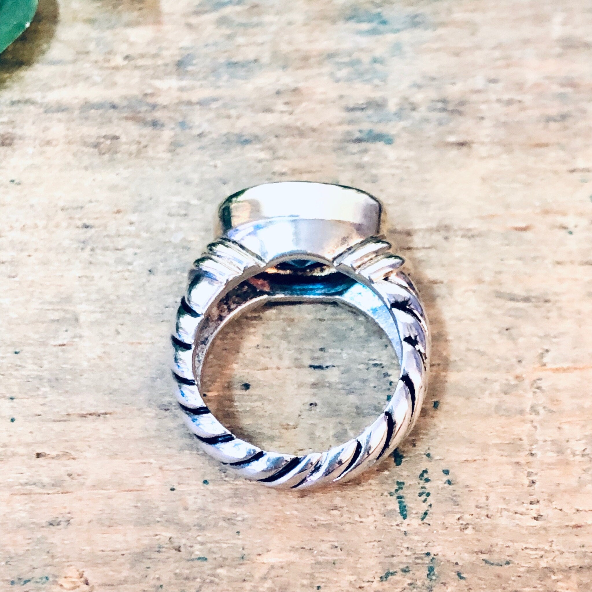 Vintage Silver Ring, Blue Gemstone, Blue Jewelry, Blue and Silver, Statement Jewelry, Sparkly Ring, Unique Jewelry, Vintage Jewelry, 925