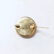 Vintage Millefiori Pin, Vintage Brooch, Small Pin, Round Pin, Vintage Jewelry, Mosaic Jewelry, Yellow, Flower Pin, Blue, Red, Roses, Brooch