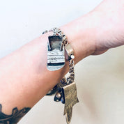 Vintage Charm Bracelet, Charm Bracelet, Mexican Inspired Bracelet, Sombrero Bracelet, Concho Bracelet, Silver Charm Bracelet, Souvenir, 925