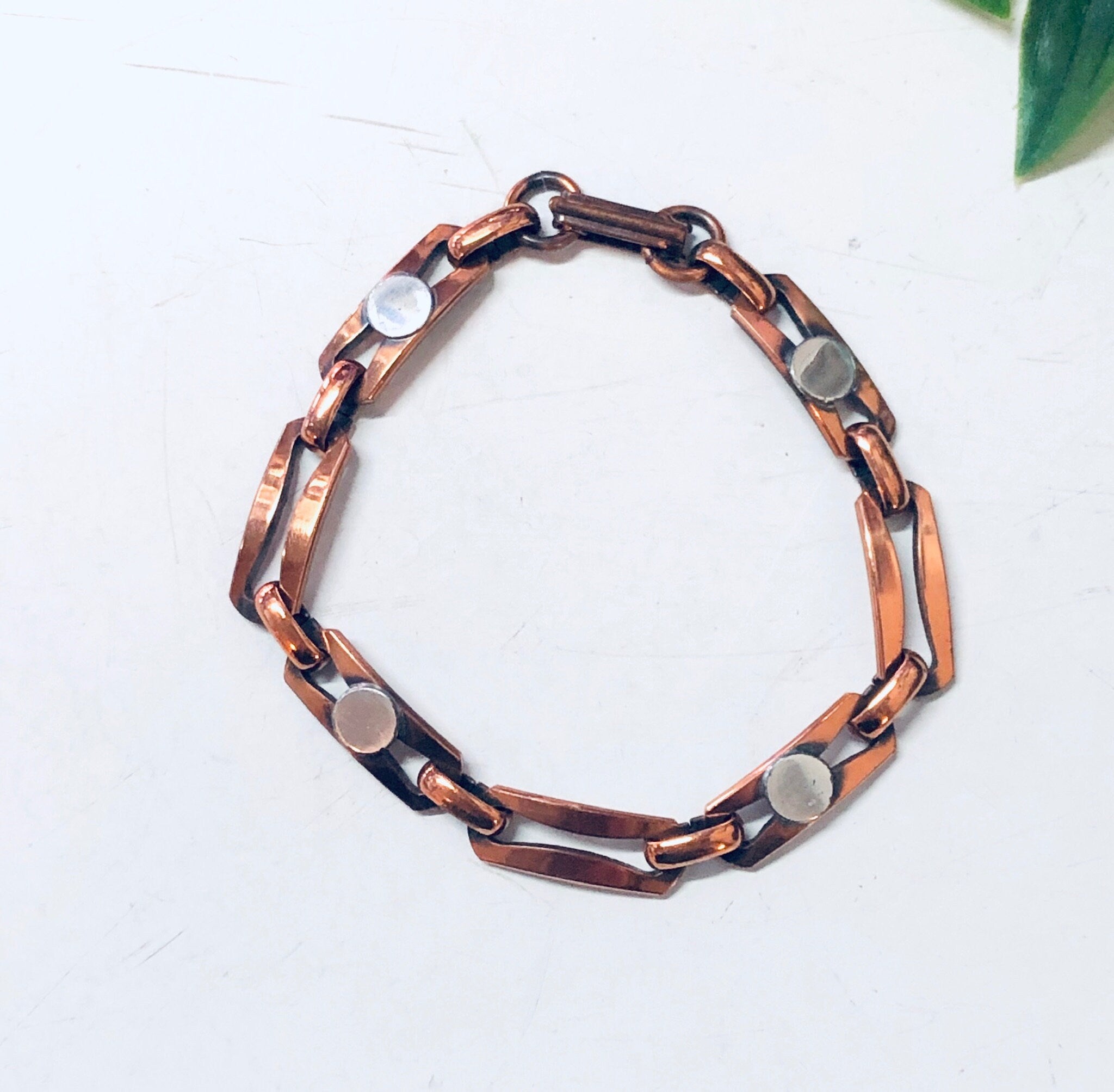 Vintage Bracelet, Copper Bracelet, Link Bracelet, Vintage Jewelry, Industrial Style, Unique Jewelry, Copper Jewelry, Chain Bracelet, Copper