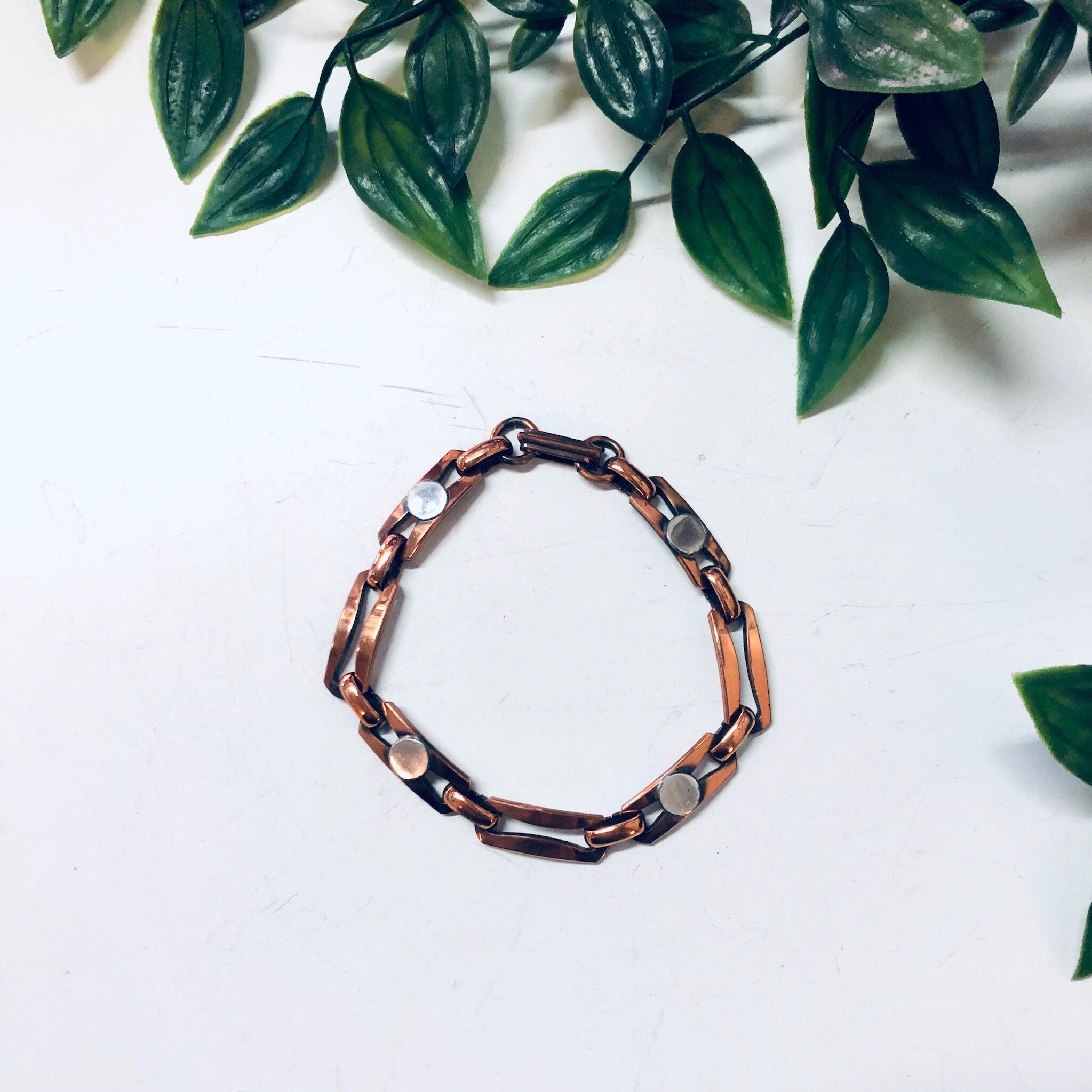 Vintage Bracelet, Copper Bracelet, Link Bracelet, Vintage Jewelry, Industrial Style, Unique Jewelry, Copper Jewelry, Chain Bracelet, Copper