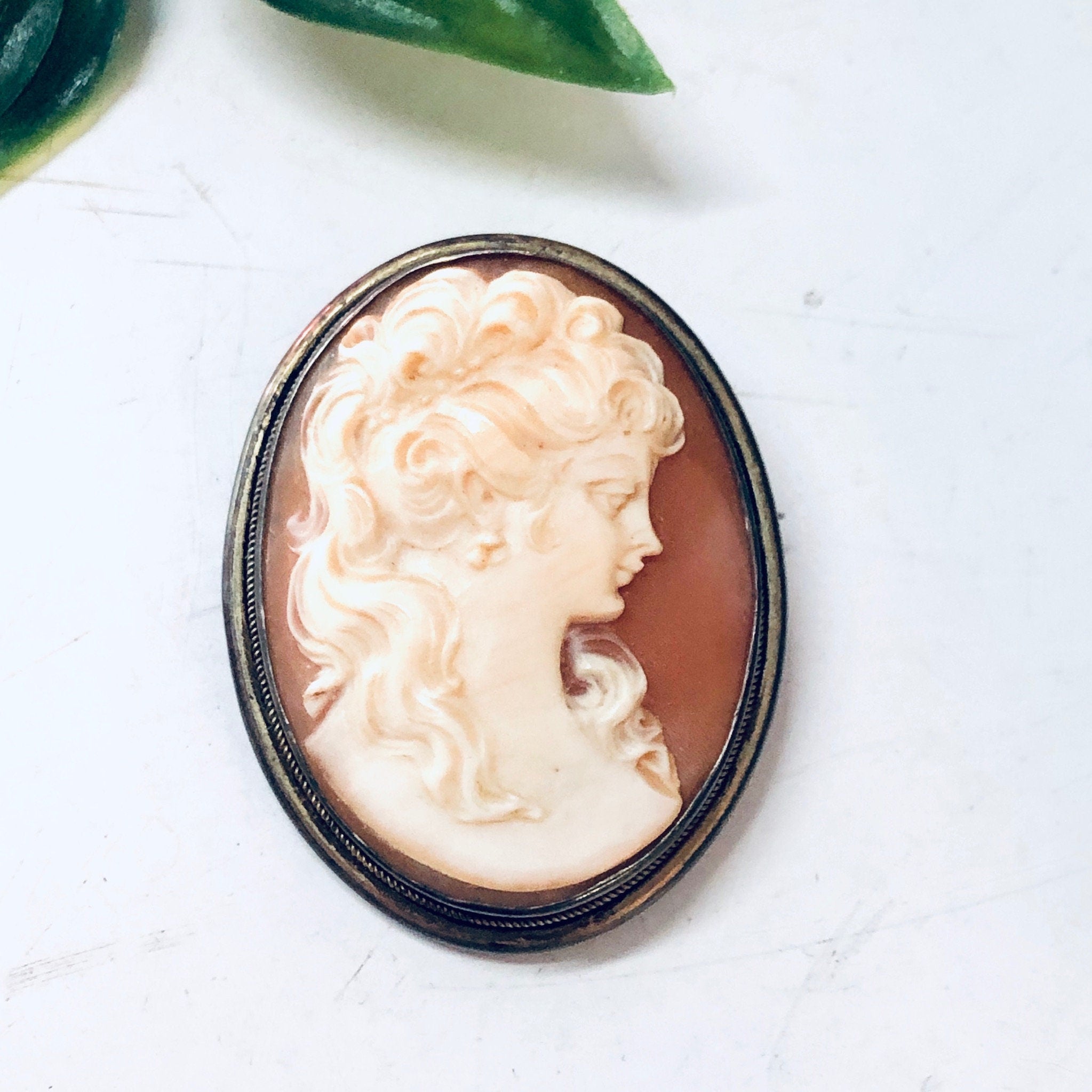 Cameo Set, Jewelry Set, Vintage Cameo, Cameo Earrings, Cameo Brooch, Cameo Necklace, Screw Back Earrings, Gold Filled Jewelry, Vintage Pin