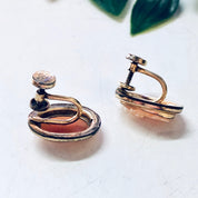 Cameo Set, Jewelry Set, Vintage Cameo, Cameo Earrings, Cameo Brooch, Cameo Necklace, Screw Back Earrings, Gold Filled Jewelry, Vintage Pin