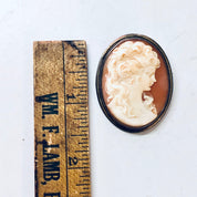 Cameo Set, Jewelry Set, Vintage Cameo, Cameo Earrings, Cameo Brooch, Cameo Necklace, Screw Back Earrings, Gold Filled Jewelry, Vintage Pin