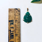 Vintage Gold Pendant, Buddha Pendant, Jade Buddha, Vintage Jade, 14K Gold, Gold Pendant, 14 Karat Gold, Buddha Jewelry, Small Pendant, Gold