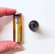 Ciner Compact, Vintage Compact, Lipstick Tube, Compact and Lipstick, DIY Makeup, Rhinestone Compact, Gold Toned Compact, Martini Compact,
