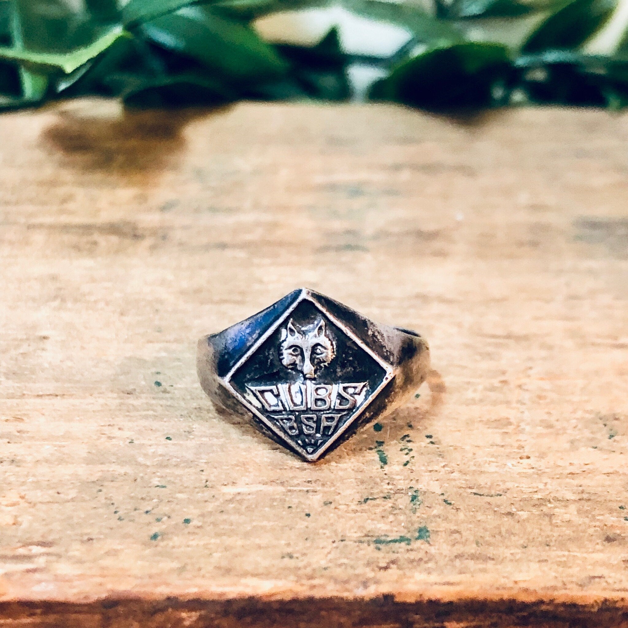 Vintage Cub Scout Ring, Silver Cub Scout Ring, Vintage Silver Ring, Boy Scout Ring, Vintage Jewelry, Collectible Jewelry, Cubs Ring, 925