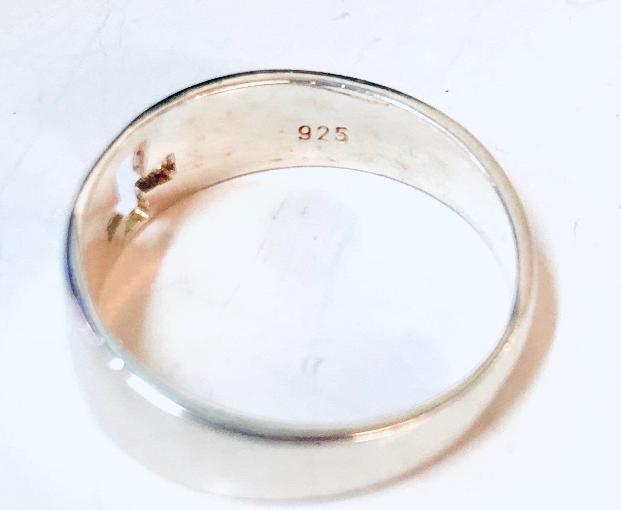 Vintage Ring, Silver Ring, Vintage Jewelry, Band Ring, Thin Band, Cross Ring, Religious Ring, Simple Jewelry, Cut Out Ring, Sterling Silver