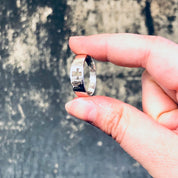 Vintage Ring, Silver Ring, Vintage Jewelry, Band Ring, Thin Band, Cross Ring, Religious Ring, Simple Jewelry, Cut Out Ring, Sterling Silver