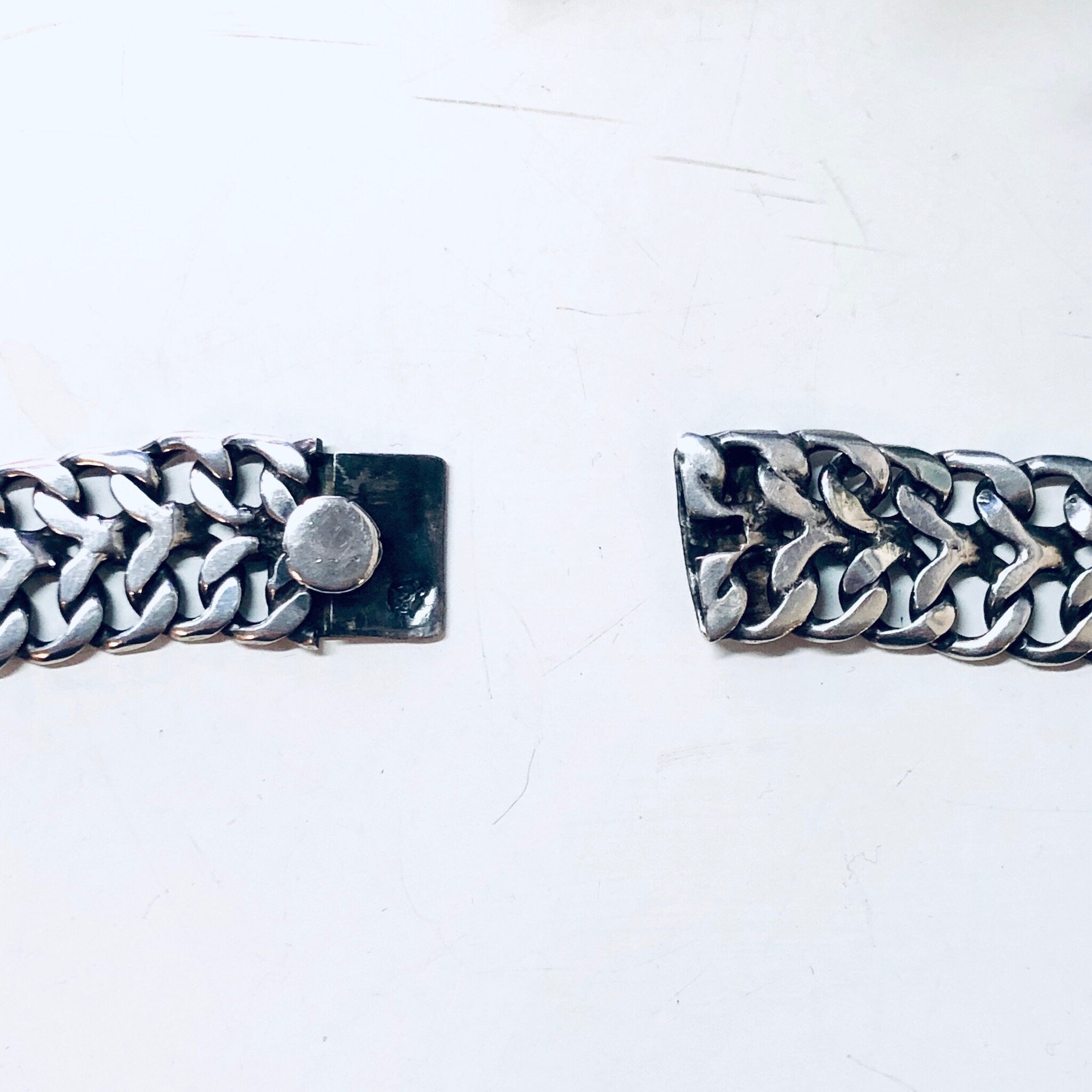 Vintage Choker, Vintage Silver Necklace, Thick Chain, Silver Choker, Mexico Sterling, Chain Link, Vintage Jewelry, Bohemian Style, Boho