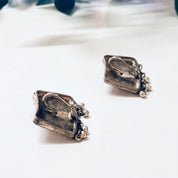 Vintage Earrings, Unique Jewelry, Silver Toned Earrings, Pierced Ears, Dangle Earrings, Ball Earrings, Wedding Jewelry, Wedding Gift, Boho