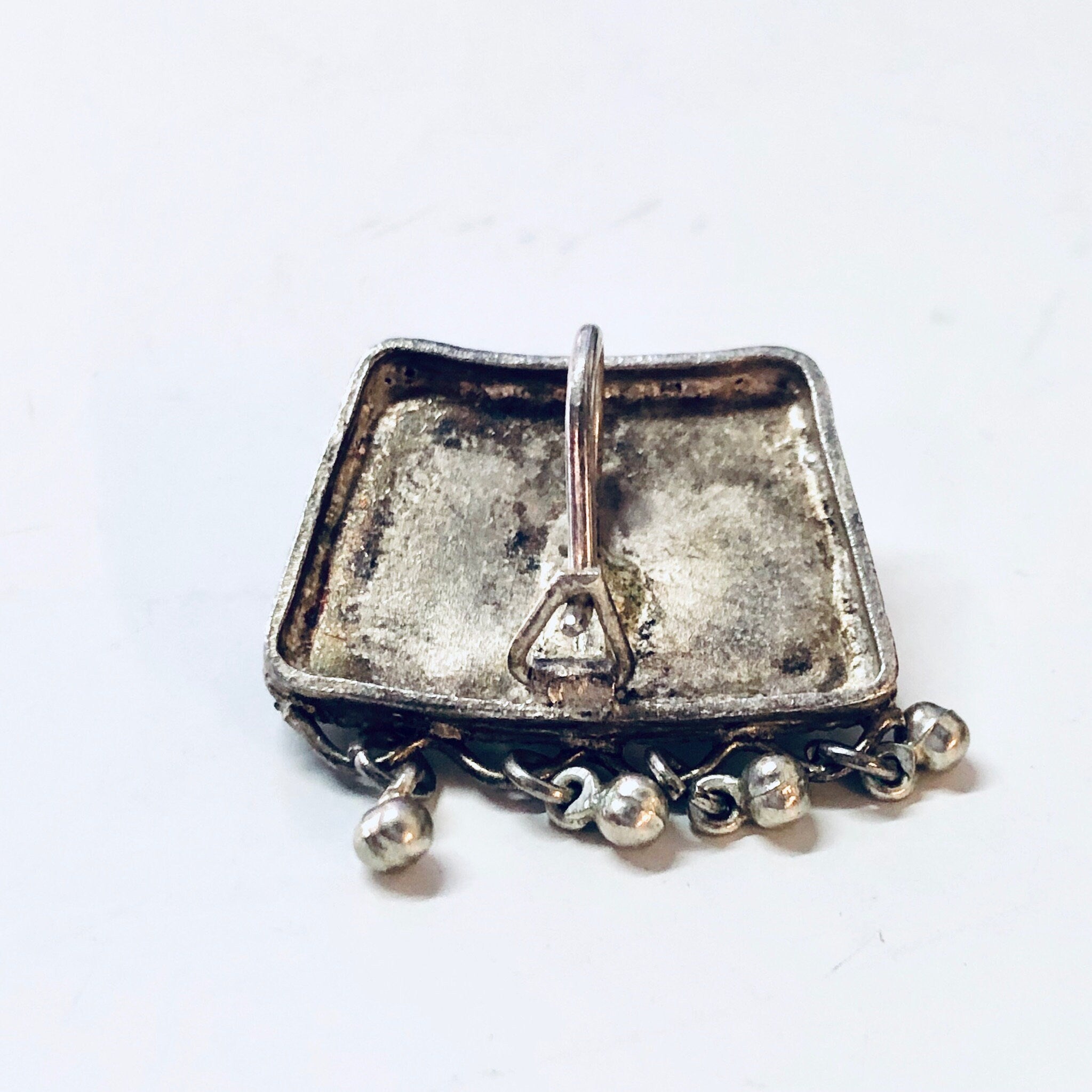 Vintage Earrings, Unique Jewelry, Silver Toned Earrings, Pierced Ears, Dangle Earrings, Ball Earrings, Wedding Jewelry, Wedding Gift, Boho