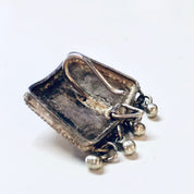 Vintage Earrings, Unique Jewelry, Silver Toned Earrings, Pierced Ears, Dangle Earrings, Ball Earrings, Wedding Jewelry, Wedding Gift, Boho