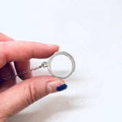 Vintage Necklace, Silver Necklace, Ball Necklace, Unique Jewelry, Statement Jewelry, Silver Chain, Ball and Chain, Thin Chain, 925 Necklace