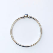 Vintage Bangle, Silver Bangle, Blue Lapis, Lapis Jewelry, Vintage Jewelry, Silver Bracelet, Vintage Bracelet, Sleek Bracelet, Unique, 925