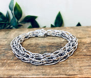 Vintage Bracelet, Silver Bracelet, Link Bracelet, Chain Bracelet, Vintage Jewelry, Simple Jewelry, Sterling Bracelet, 925 Bracelet, Unique