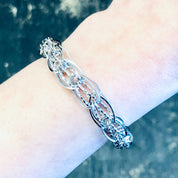 Vintage Bracelet, Silver Bracelet, Link Bracelet, Chain Bracelet, Vintage Jewelry, Simple Jewelry, Sterling Bracelet, 925 Bracelet, Unique