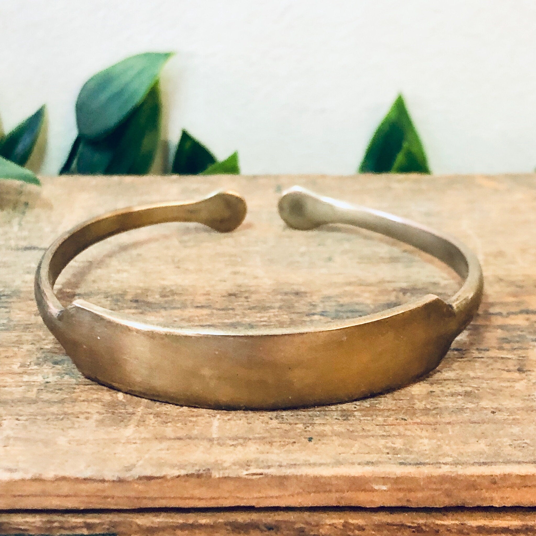 ID Bracelet, Vintage Bracelet, Golden Bronze, Brass Bracelet, Cuff Bracelet, Vintage Jewelry, Engraved Bracelet, Bronze Bracelet, Bangle