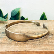 ID Bracelet, Vintage Bracelet, Golden Bronze, Brass Bracelet, Cuff Bracelet, Vintage Jewelry, Engraved Bracelet, Bronze Bracelet, Bangle