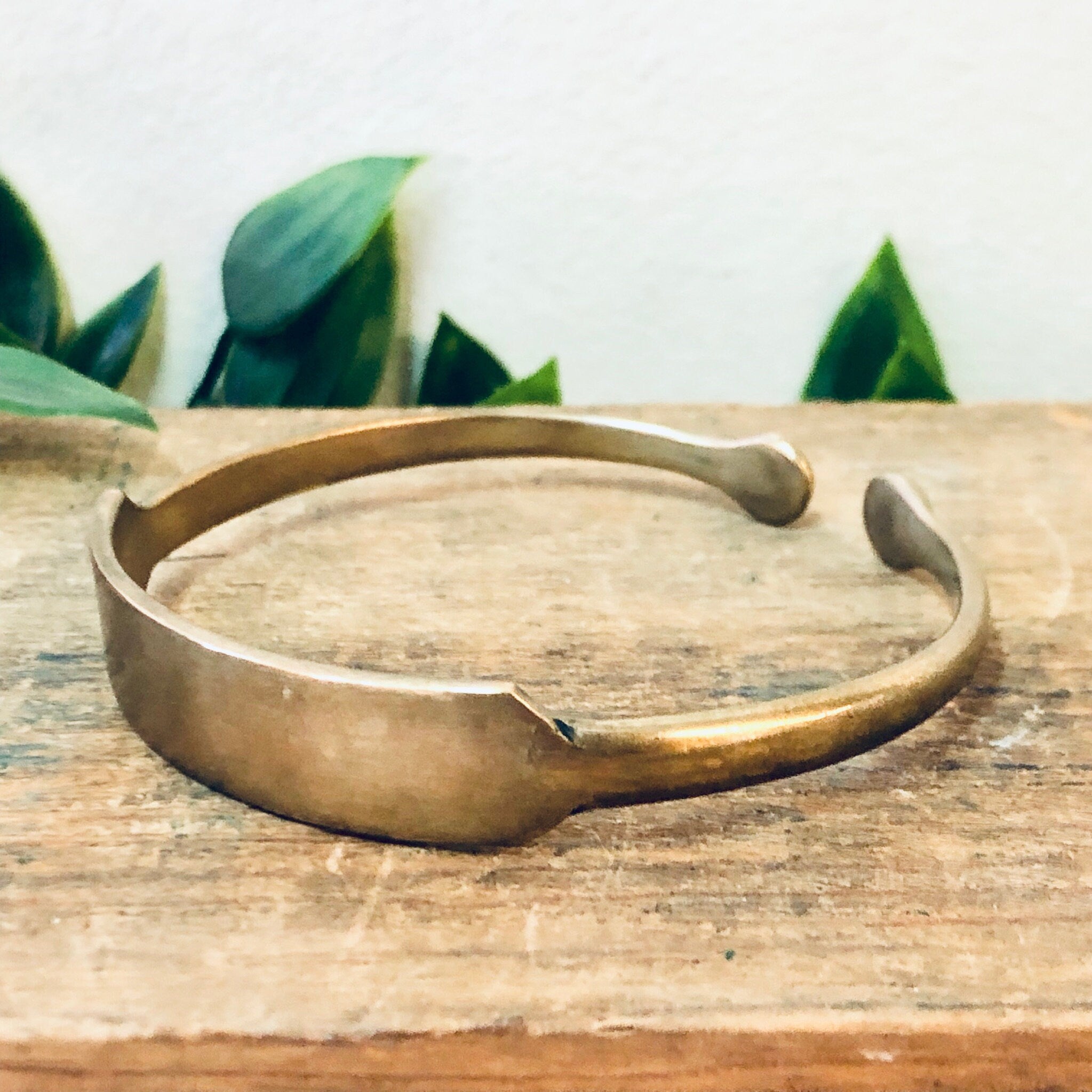 ID Bracelet, Vintage Bracelet, Golden Bronze, Brass Bracelet, Cuff Bracelet, Vintage Jewelry, Engraved Bracelet, Bronze Bracelet, Bangle