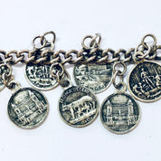 Vintage Coins, Coin Bracelet, SPQR Coins, Italy Rome Coins, Italian Souvenir, Souvenir Bracelet, Silver Coins, Coin Jewelry, Romulus, Remus