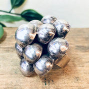 Vintage Silver Ring, Statement Ring, Large Ring, Adjustable Ring, Vintage Jewelry, Ball Ring, Cocktail Ring, 925 Ring, Mexican Silver