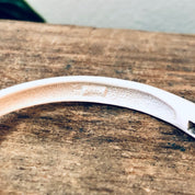 Vintage Vendome Bracelet, White Bracelet, Vendome Jewelry, Bangle Bracelet, Costume Jewelry, White Jewelry, Unique Jewelry, Cut Out Bracelet