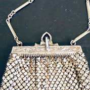 Whiting and Davis Purse, Mesh Purse, Silver Bag, Evening Bag, Whiting and Davis, Art Deco Bag, Vintage Purse, Handbag, Change Purse, Unique