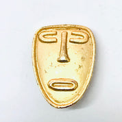 Vintage Earrings, Clip On Earrings, Face Earrings, Mask Jewelry, Abstract Jewelry, Unique Jewelry, Vintage Jewelry, Gold Toned Earrings